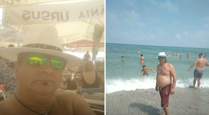 (VIDEO) Cel mai cunoscut criminal în serie din România își petrece vacanța pe litoral