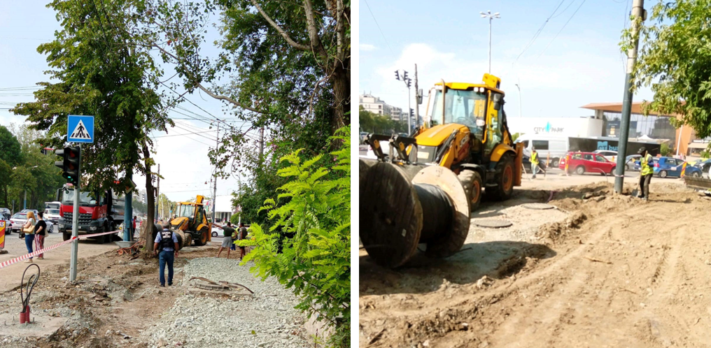 Firma care reabilitează trama stradală din zona City Park a fost amendată de Garda Națională de Mediu Constanța