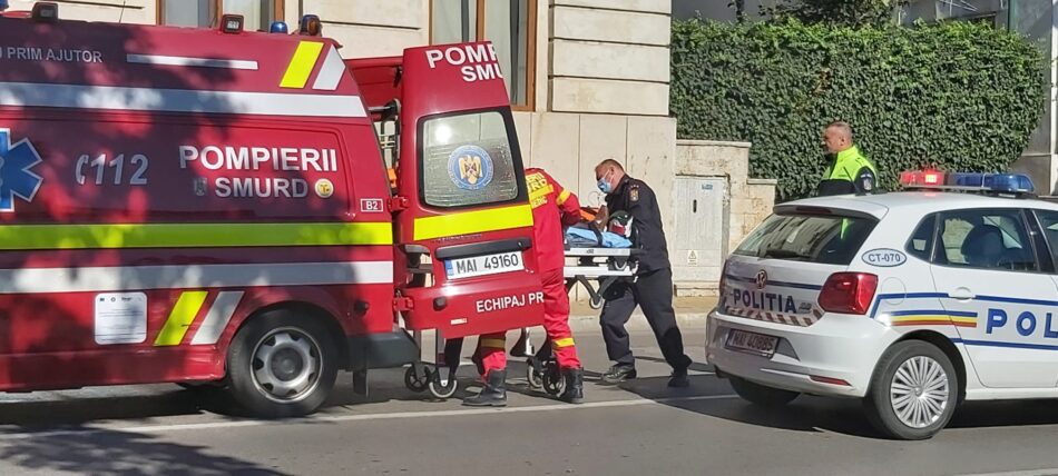 Accident rutier pe bulevardul Mamaia din Constanța. Doi pietoni răniți