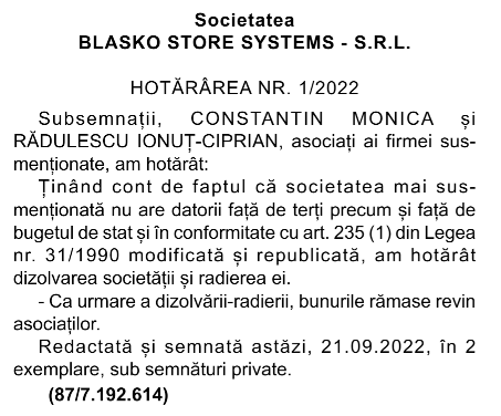Blasko Store Systems SRL