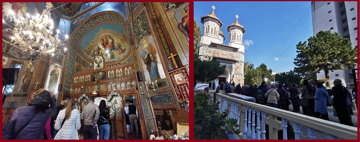 (FOTO) Sute de constănțeni au stat astăzi la cozi pentru a intra în Sfântul Altar al Bisericii Adormirea Maicii Domnului I din Constanța