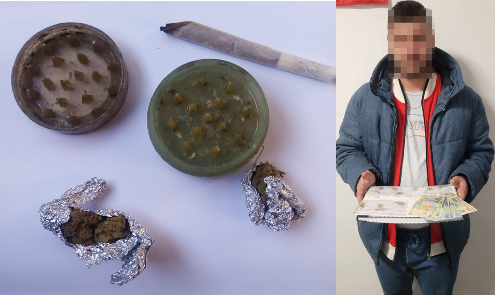 Substanțe vegetale, bani și țigări artizanale descoperite asupra unor tineri din Constanța. Ce sancțiuni au fost aplicate