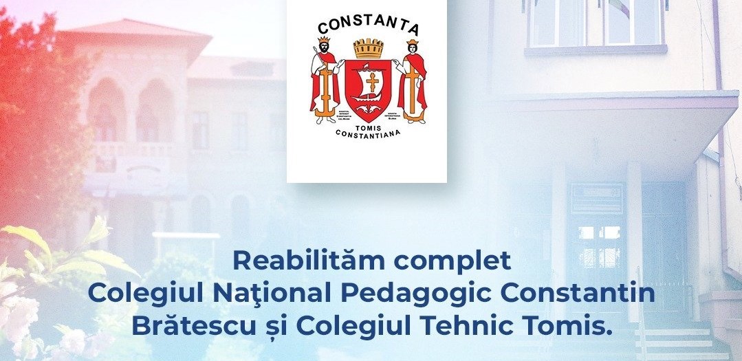 Colegiile Constantin Brătescu și Tomis vor fi reabilitate. Contractele de finanțare prin PNRR au fost semnate