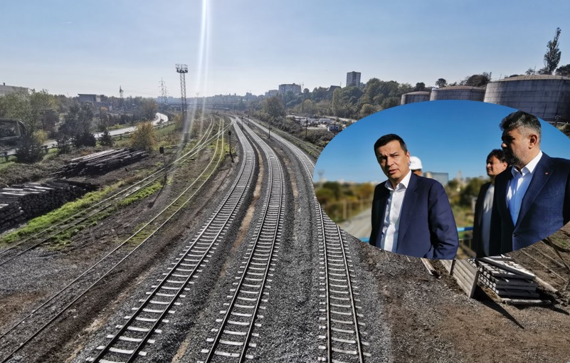 (FOTO) Ministrul Trasporturilor a verificat lucrările la cele 35 de linii de cale ferată din Portul Constanţa care au fost reparate