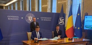 Primarul orașului Hârșova - semnare contract Ministerul Mediului