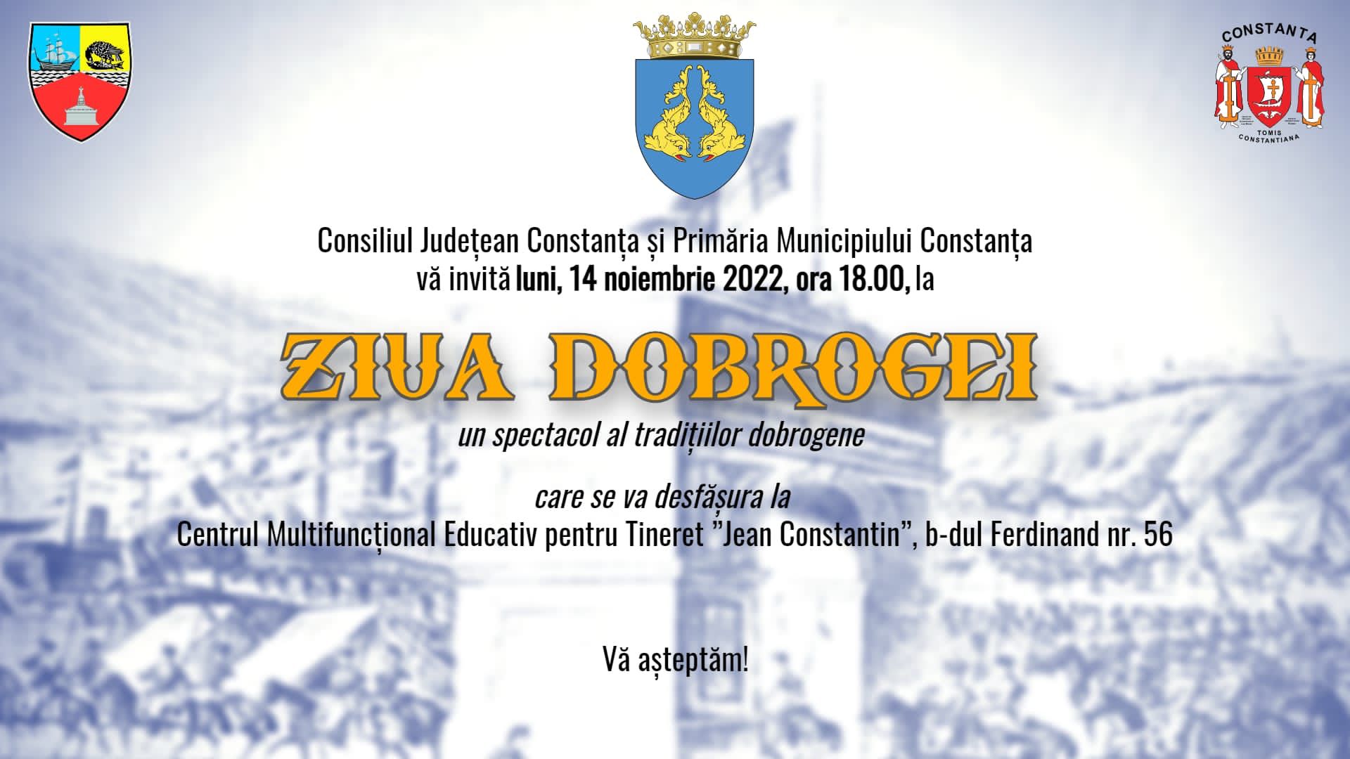 Consiliul Județean Constanța organizează luni Ziua Dobrogei. Constănțenii sunt invitați la spectacol