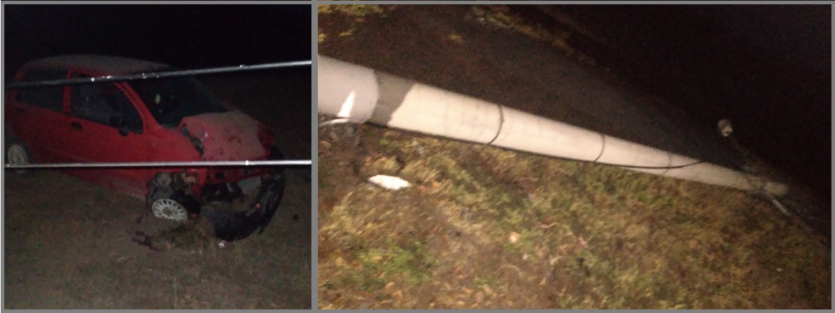 Bărbatul care a intrat cu Matiz-ul într-un stâlp, în Peștera, NU are permis de conducere și era BEAT