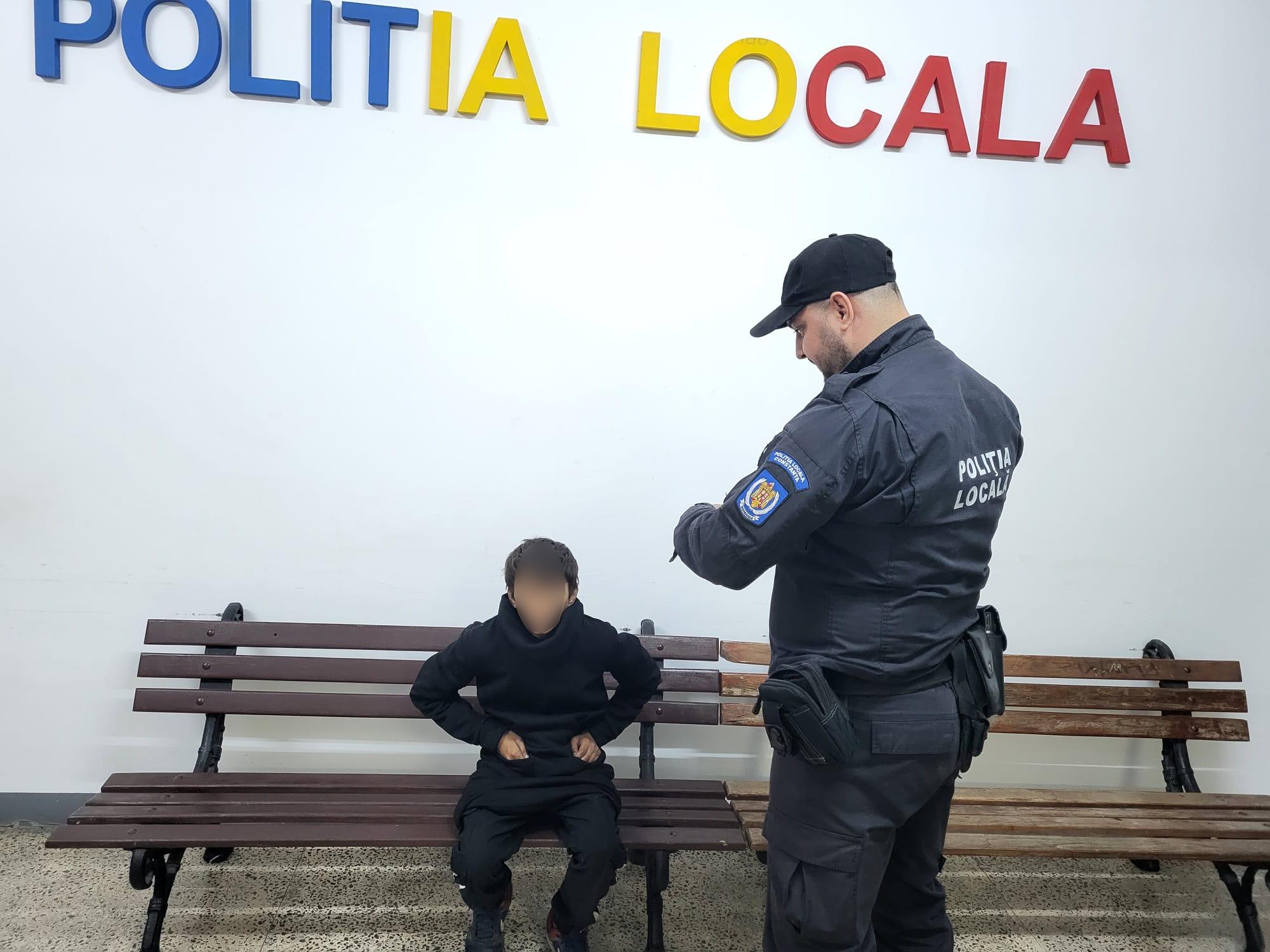 Băiat găsit de polițiștii locali constănțeni