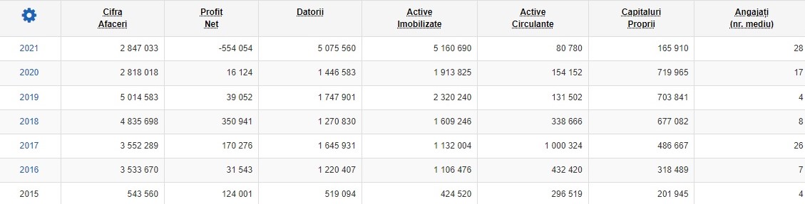 Cifră de afaceri Grup Media Sud Călători SA