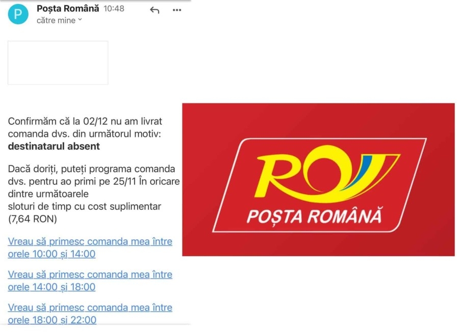 NU dați click pe mesajele "trimise" de Poșta Română! Puteți rămâne fără banii din contul bancar 