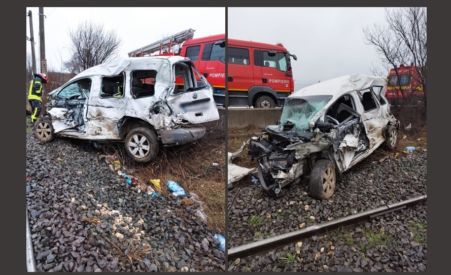 (FOTO) Ce spun reprezentanții IPJ Constanța despre accidentul rutier din zona Gării Agigea Nord