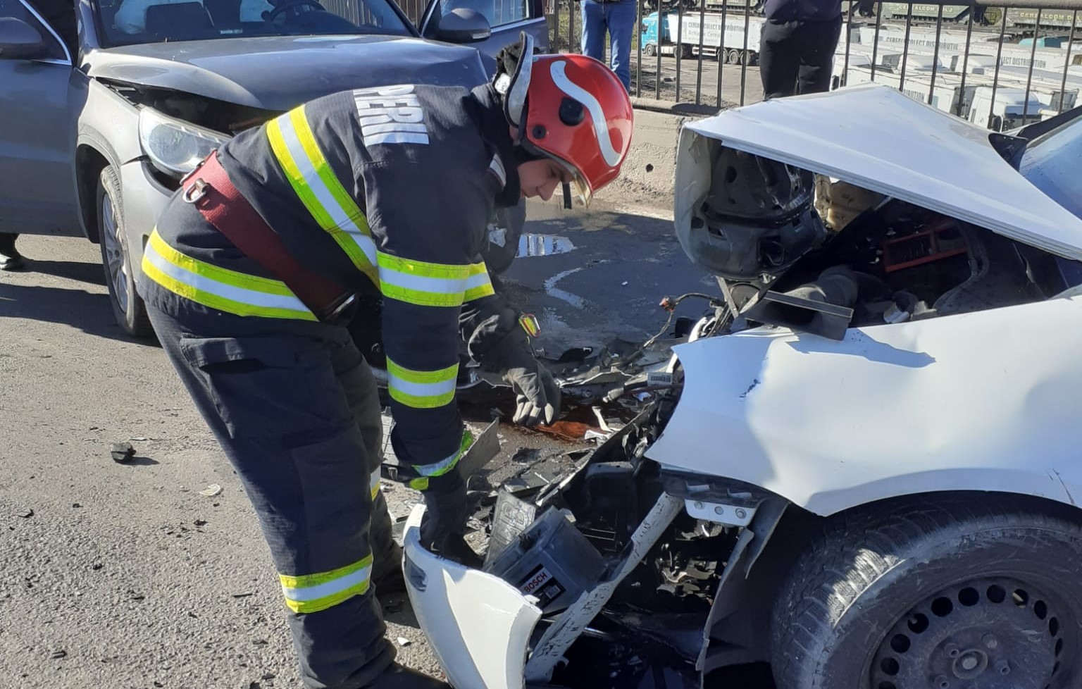 Accident rutier în Portul Constanța! Trei persoane au fost rănite