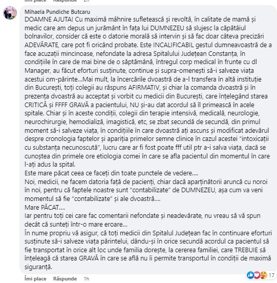 Comentariu Mihaela Pundiche Butcaru