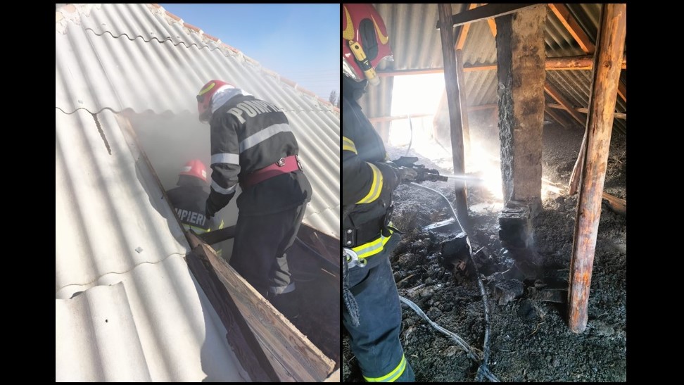 Județul Tulcea: Un incendiu a izbucnit la o casă situat în localitatea Ceamurlia de Sus