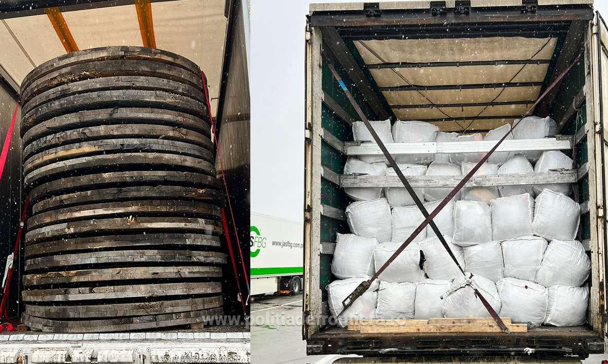 Captură IMPRESIONANTĂ: Peste 77 de tone de deșeuri au fost oprite la intrarea în țară