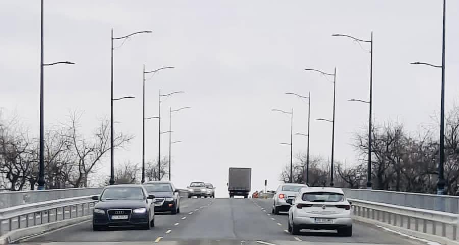 S-a redeschis traficul pe Podul Ecluză din Năvodari: Se circulă în condiții normale, pe trei benzi