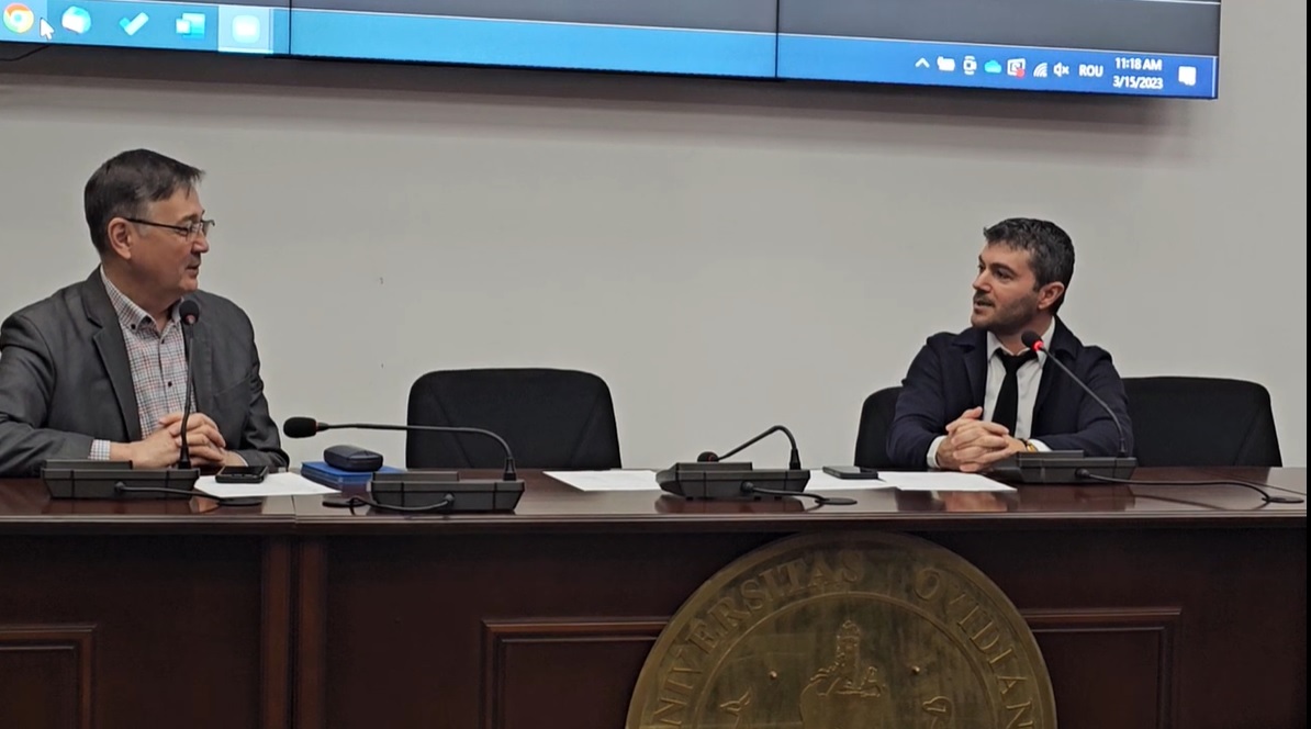 (VIDEO) George Scupra a susținut o prelegere la Universitatea Ovidius despre modalitățile de fructificare a potențialului Lacului Siutghiol