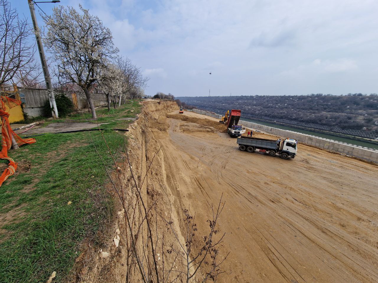 Lucrări taluz Canalul Dunăre Marea Neagră - Cumpăna - 23 martie 2023