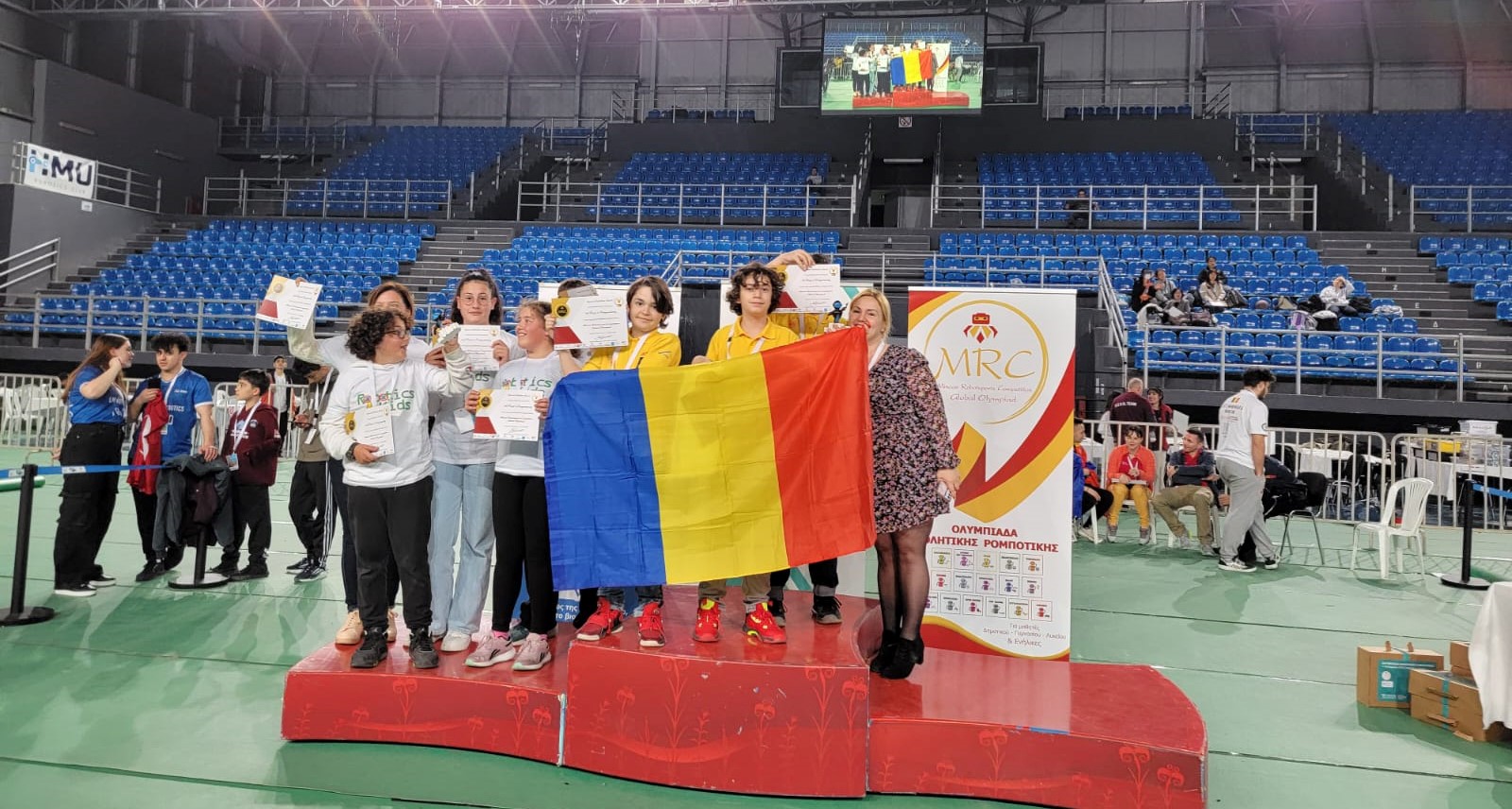 Alin Pârvu, elev al Școlii Gimnaziale nr. 1 Lumina, pe podium la competiția Minoan Robots Sport Competition - Global Olympiad