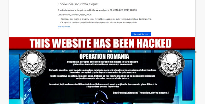 Hackerii au spart site-ul Ministerului Dezvoltării: Ei au transmis că vor demasca toți parlamentarii corupți