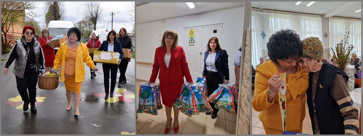 (FOTO/VIDEO) Doamnele din cadrul Organizației Județene de Femei a PSD Constanța au oferit daruri persoanelor vârstnice aflate în centrele de bătrâni din județ