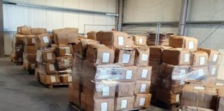 Mii de articole de încălțăminte contrafăcute, depistate într-un container sosit în Portul Constanța din China