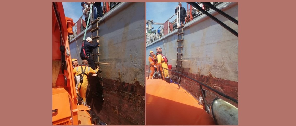 (VIDEO) Misiune de salvare în apropiere de Portul Constanța: Un marinar bolnav a fost preluat de o navă ARSVOM