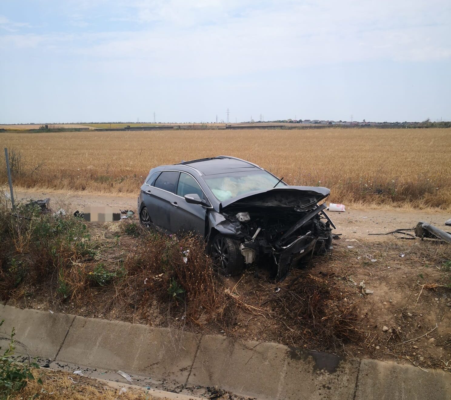 (FOTO) Cum s-a petrecut accidentul de astăzi, de pe A4
