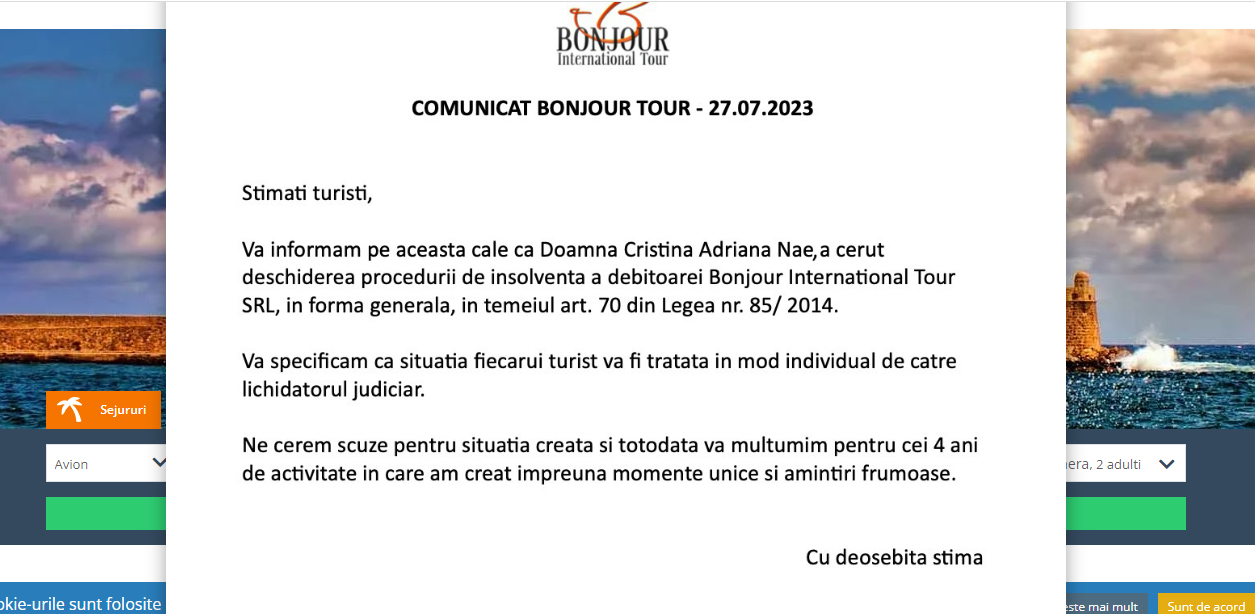 Bonjour Tour faliment