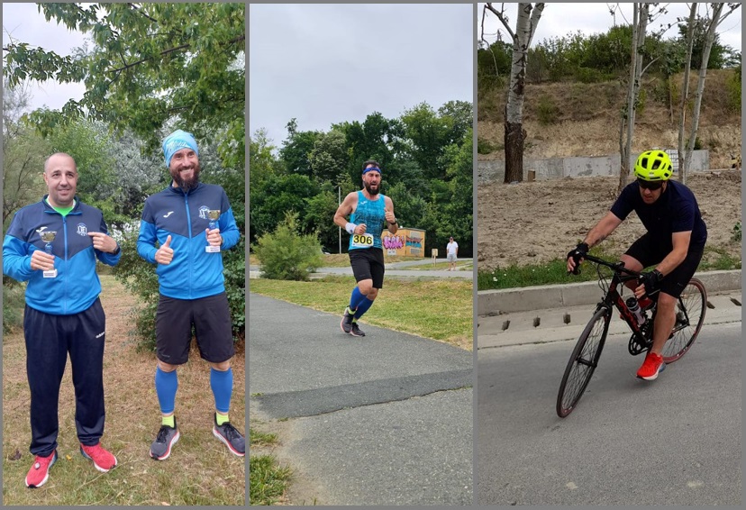 Cristian Gurău și Ionuț Cristea  de la CS Medgidia, pe podium la “Delta Triathlon”