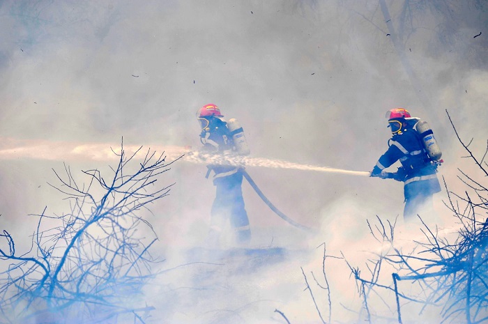 VIDEO Incendiu de vegetație uscată în Hârșova: flăcările au cuprins aproximativ 2 hectare