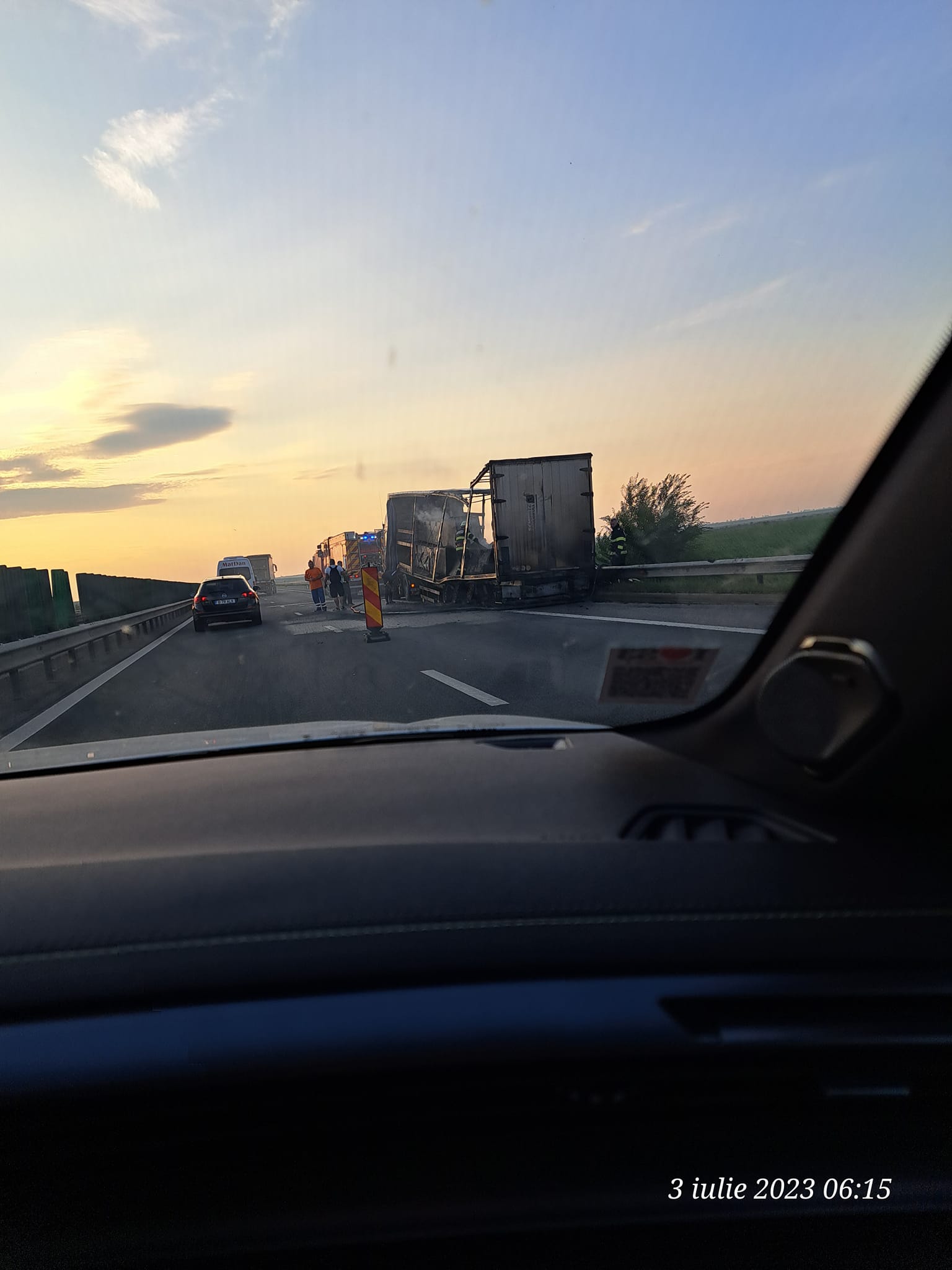 Incident rutier pe A2 București - Constanța