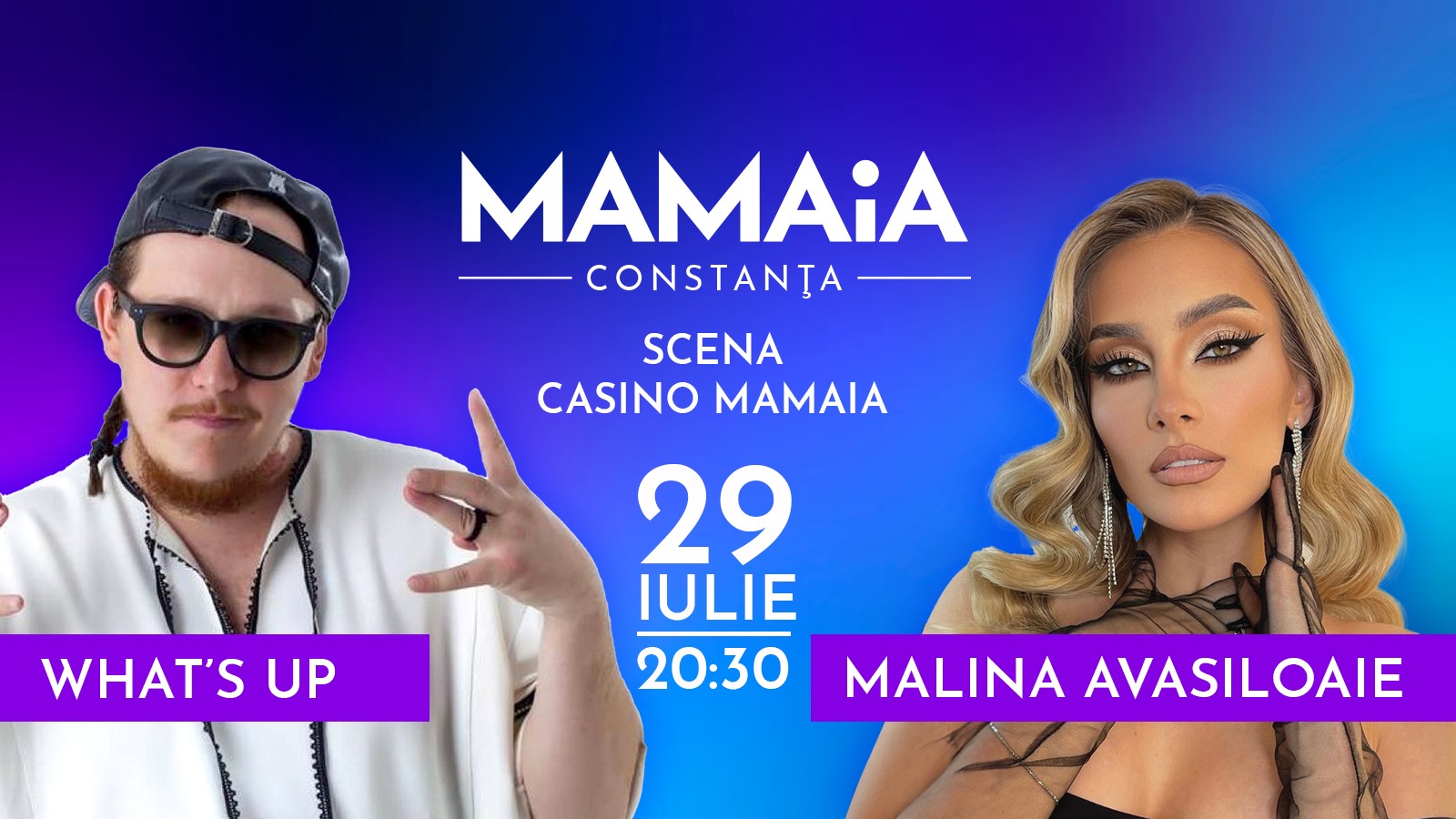 OMD Mamaia-Constanța continuă seria spectacolelor în stațiune: What's Up și Mădălina Avasiloaie urcă sâmbătă pe scena din Piațeta Cazino