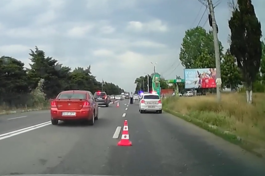 Un biciclist a fost lovit de un autoturism între Eforie Sud și Tuzla