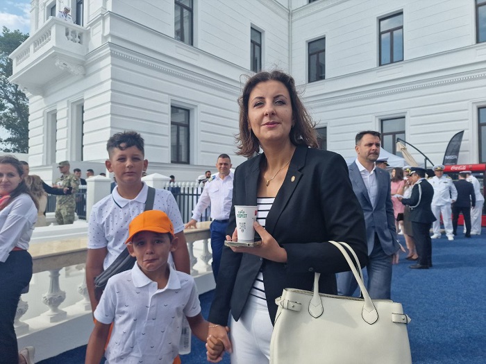 Cristina Rizea - fost deputat REPER, la Ziua Marinei Române