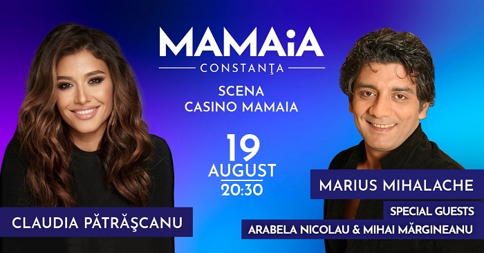 OMD Mamaia - Constanța: Claudia Pătrășcanu și Marius Mihalache alături de invitații săi vor concerta în centrul stațiunii
