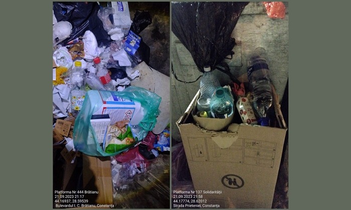 (FOTO) Echipele Polaris M Holding continuă să verifice conținutul pubelelor pentru colectarea deșeurilor