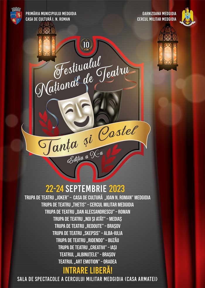 Festivalul Național de Teatru „Tanța și Costel” - trupele care vor fi prezente