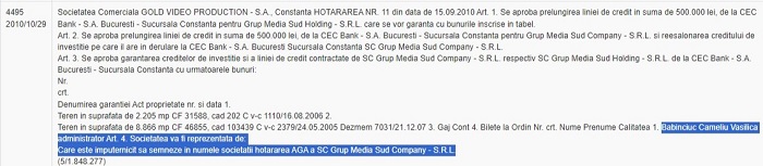 Hotărâre Grup Media Sud Company SRL