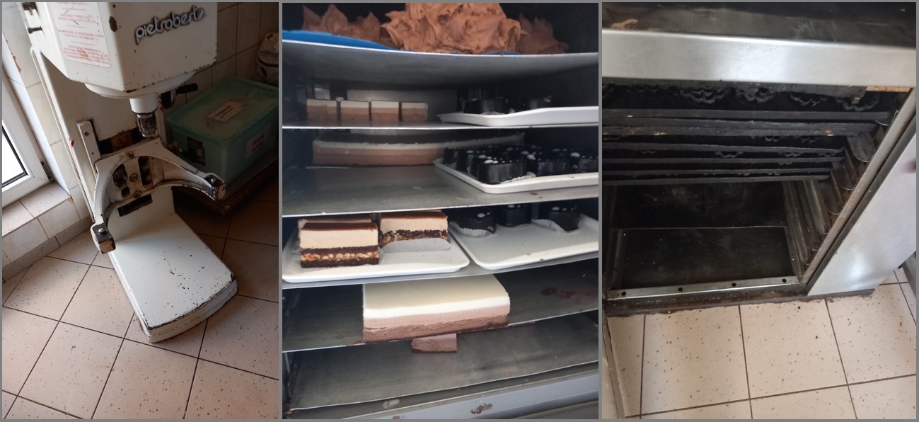 (FOTO/VIDEO) Cofetăria Silvian a fost ÎNCHISĂ de Protecția Consumatorilor. Aparatură ruginită, neigienizată și produse nesigure pentru consum descoperite în urma unui control fulger