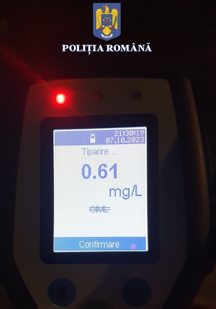 Un șofer băut bine a fost prins la volanul unui autoturism pe o stradă din Cumpăna