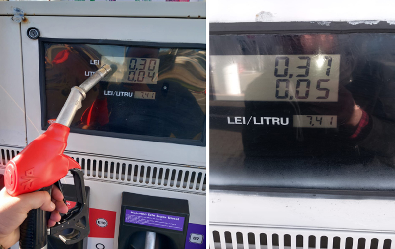 (FOTO) Cum "fura" la pompă o stație Lukoil: Unitatea a fost închisă și amendată de ANPC