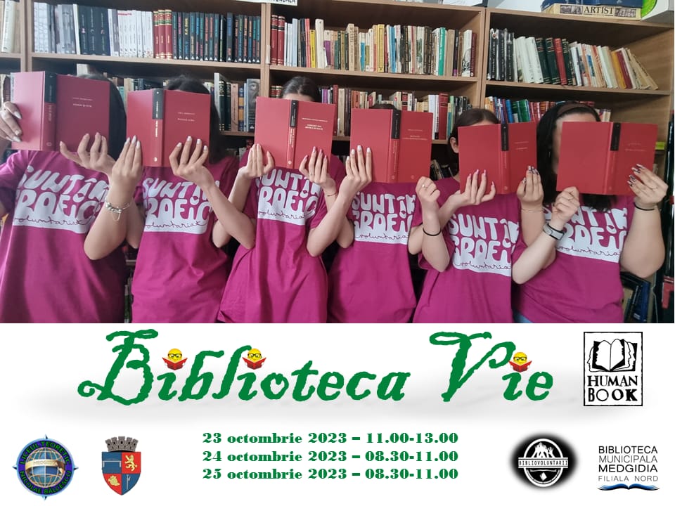 Elevii din Medgidia invitați să participe la evenimentul "Biblioteca Vie". Care sunt surprizele de care vor avea parte cititorii