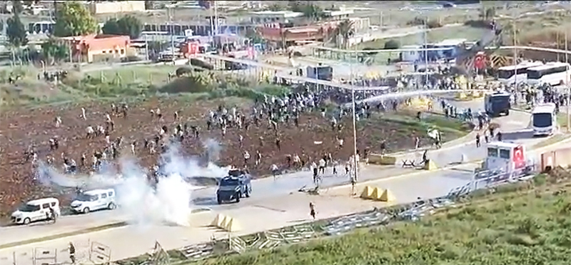 (VIDEO) Manifestație pro-palestiniană lângă o bază militară din Turcia: Poliția a intervenit în forță