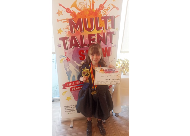 Tudose Florentina Jessica din Medgidia a obținut locul I la Festivalul concurs național de muzică și dans „Multitalent Show"