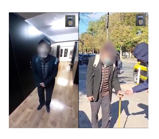 Un cerșetor, client fidel al polițiștilor constănțeni, care pretindea că este parțial paralizat, prins din nou în fapt