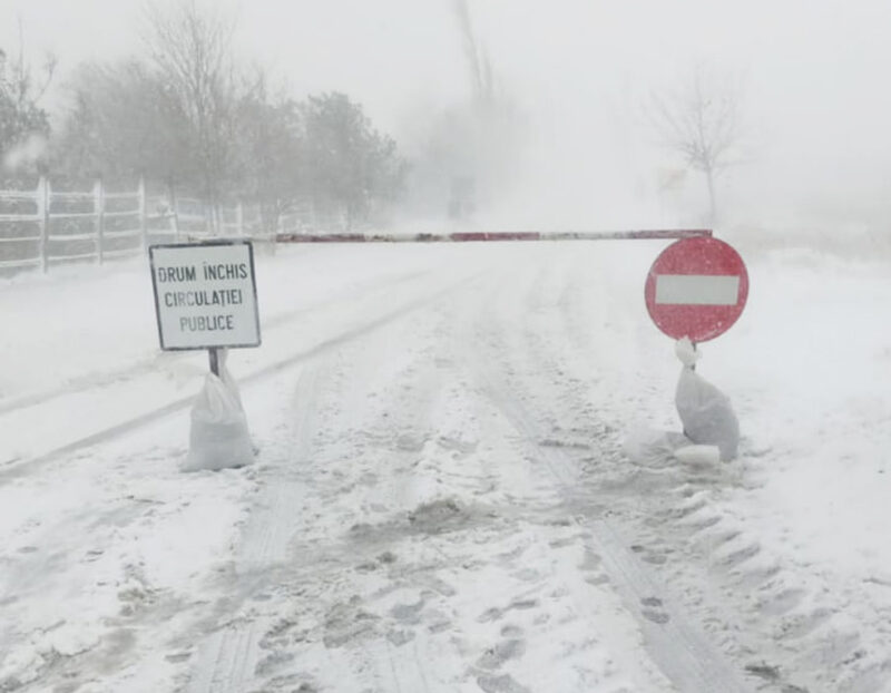 Circulație ÎNCHISĂ pe DN22A, între localitățile Cataloi și Hârșova
