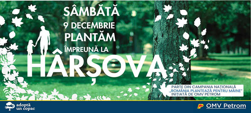 Mii de puieți vor fi plantați la Hârșova: Iată cum puteți deveni voluntar în acțiunea organizată de "Adoptă un Copac"