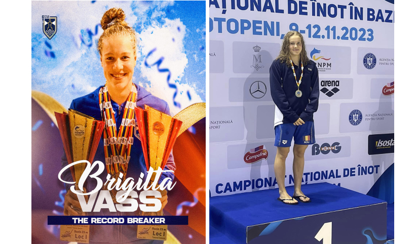 Campioană europeană la 16 ani: Sportiva Brigitta Vass de la CSM Constanța a stabilit 16 recorduri naționale