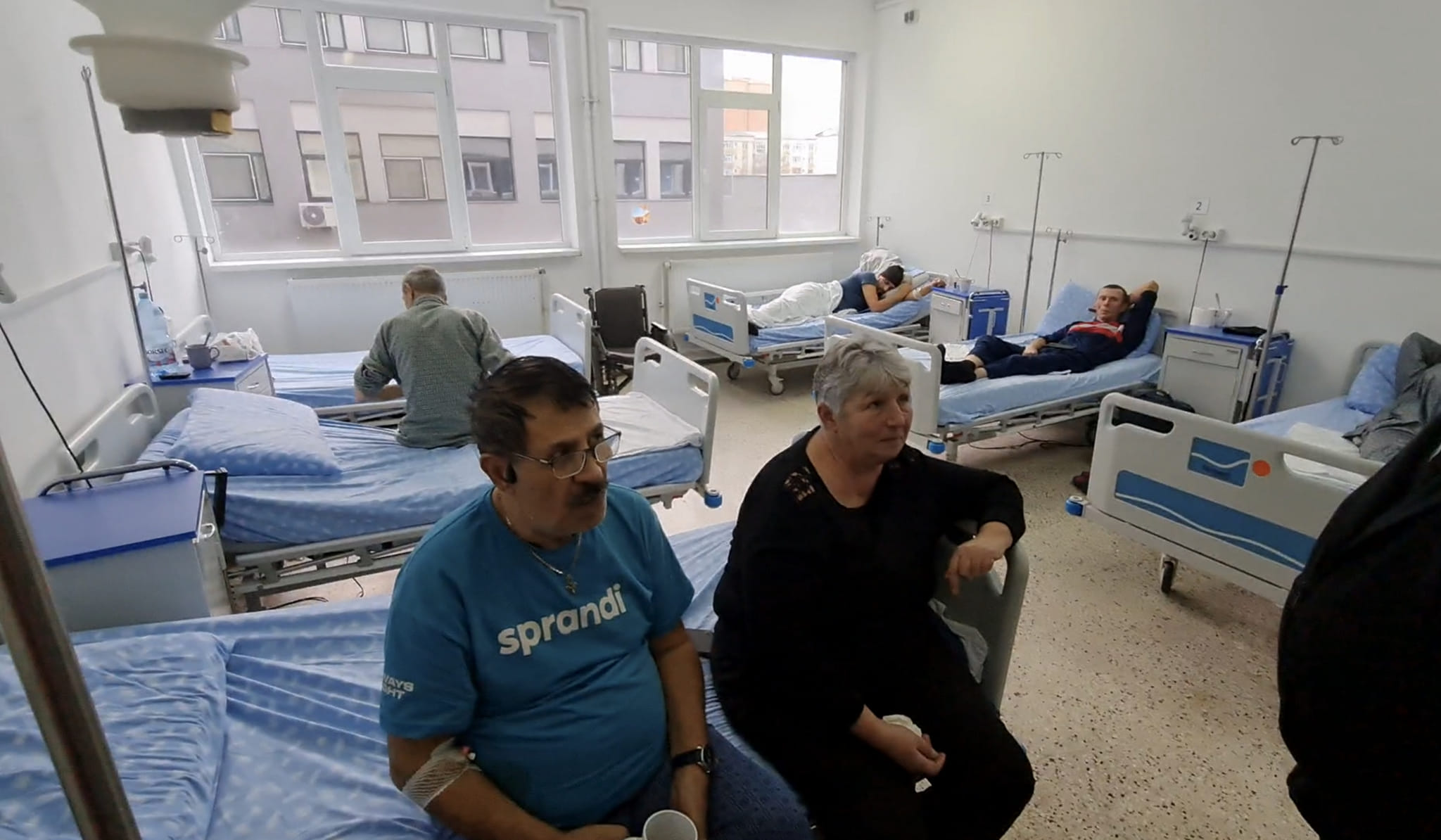 Dan Ciotoi pe patul de spital